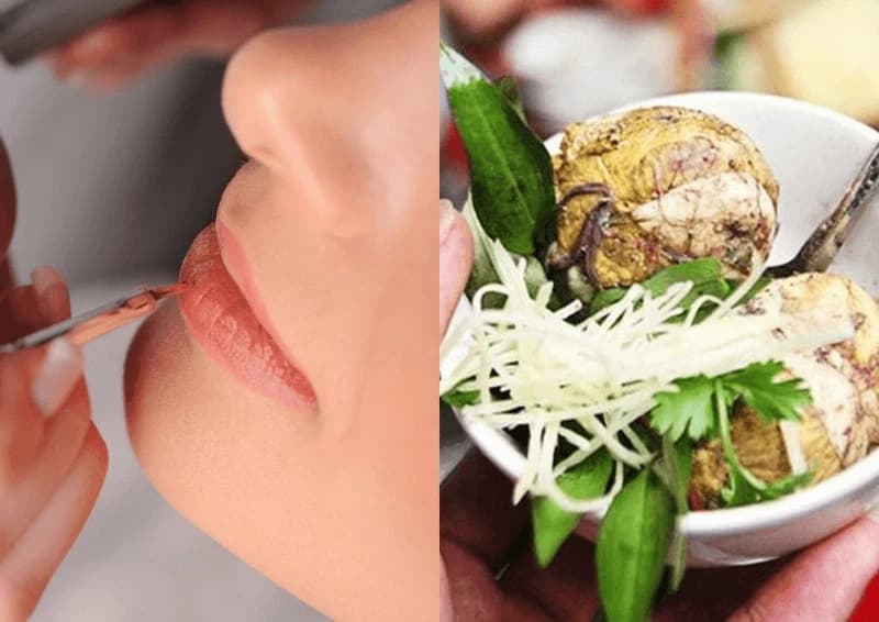 Phun môi bao lâu thì được ăn trứng vịt lộn phụ thuộc vào cơ địa và tốc độ hồi phục của từng người