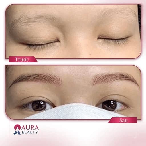 Dịch vụ phun xăm chân mày tại Aura Beauty nổi bật với nhiều ưu điểm vượt trội