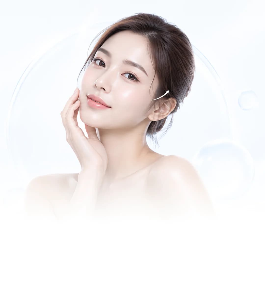 Gương mặt thanh tú, đường nét tự nhiên