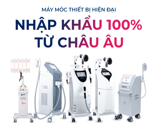 Máy móc thiết bị hiện đại nhập khẩu 100 phần trăm từ châu Âu