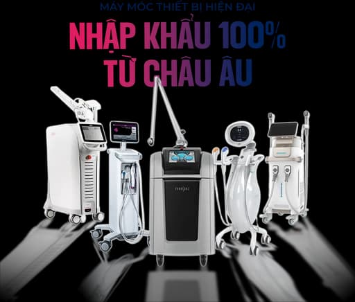 Máy móc và công nghệ điều trị tại Aura Beauty