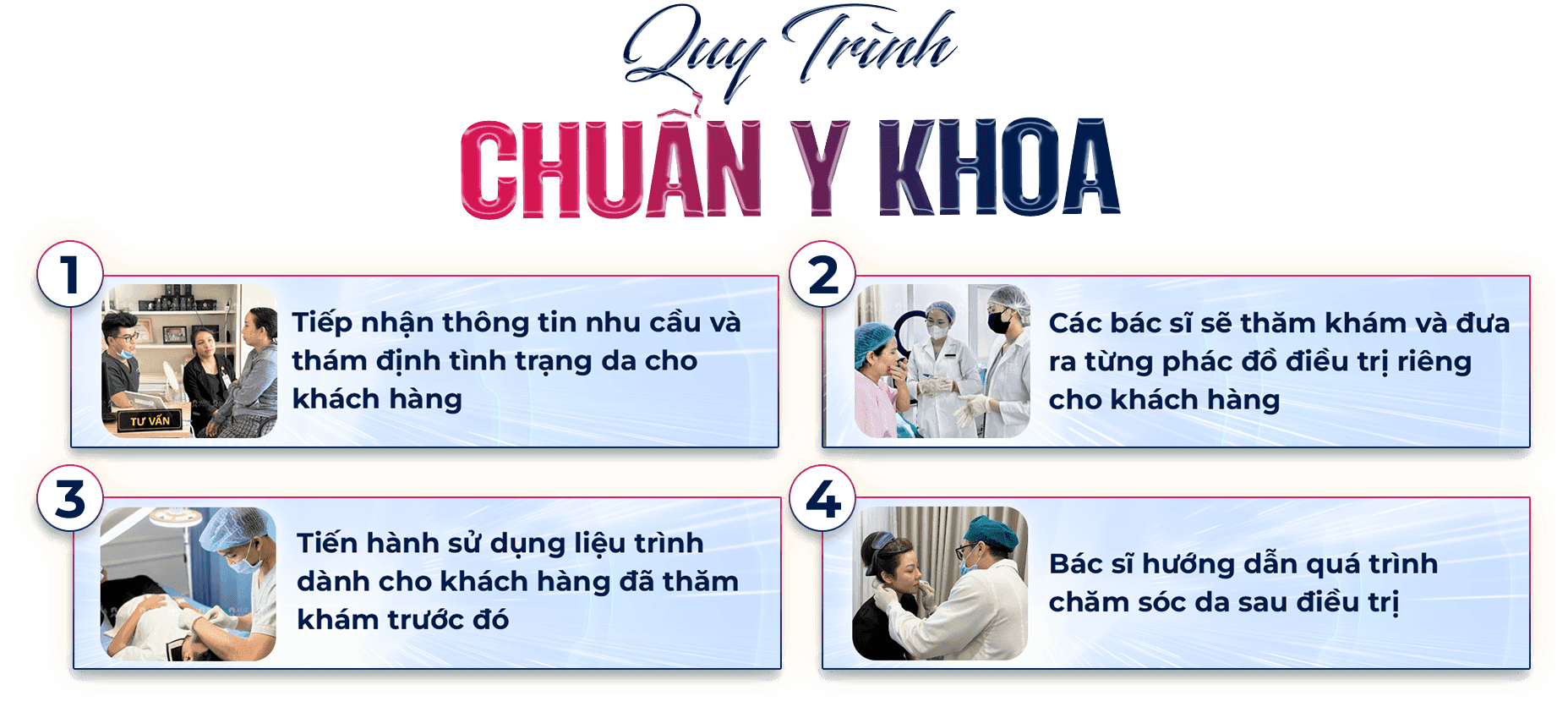 Quy trình 4 bước chăm sóc da tại Aura Beauty